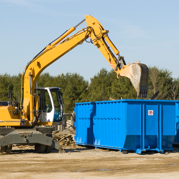 are there any restrictions on where a residential dumpster can be placed in Knox County